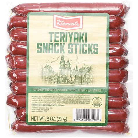 Klements Snack Sticks Original Summer Sausage Snacks Fairplay Foods