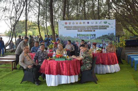 Jaga Ekosistem Alam Kodim Banyuwangi Tanam Ribuan Mangrove Di