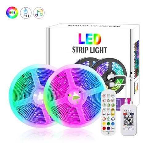 Bande LED RGB sans fil lumières 10M RGB 5050 SMD ruban Flexible étanche