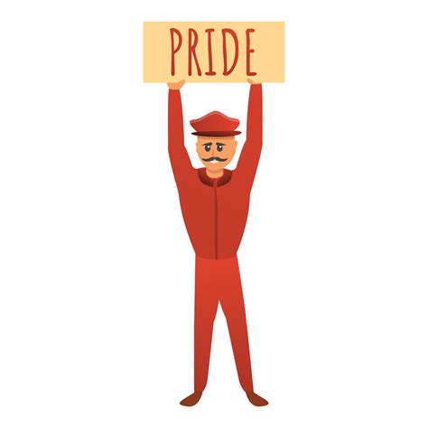 Icono De La Bandera Del Orgullo Gay Estilo De Dibujos Animados Vector En Vecteezy