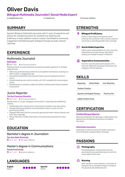 8 Journalist Resume Examples & Guide for 2024