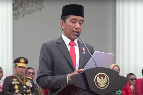 pidato presiden jokowi  hut tni