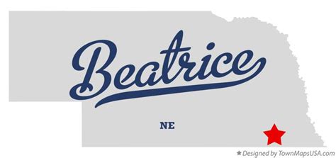 Map of Beatrice, NE, Nebraska