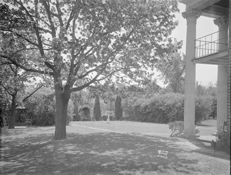 Davis House East Terrace Photograph Wisconsin Historical Society