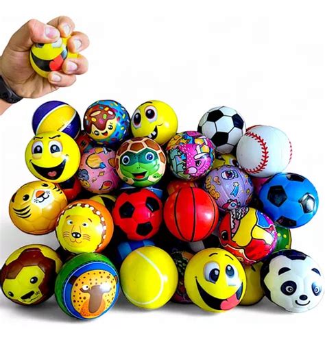 24 Pelotas Esponja Antiestres Squishy Premio Regalos Fiesta Envío gratis