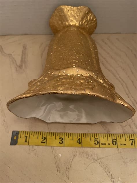 24 Kt Weeping Gold Urn Shaped Vase Mid Century EBay