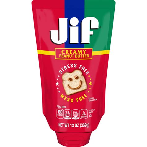 Jif Squeeze Creamy Peanut Butter Oz Smooth Creamy Texture