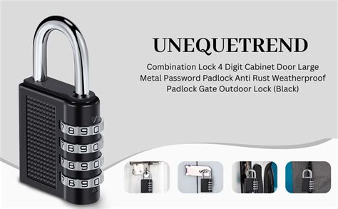 Unequetrend Pack Combination Lock Digit Locker Lock Outdoor