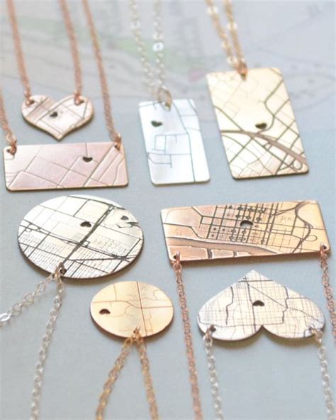 Map Necklace By Olive Yew Our Simple Map Necklace Keeps That One