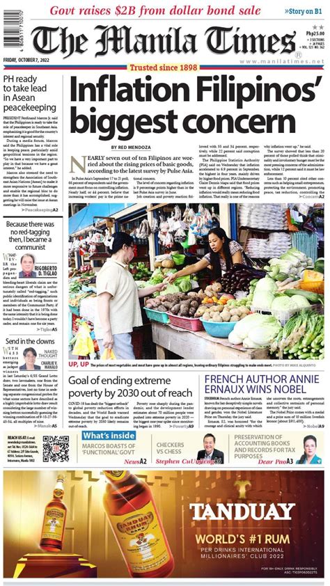 Today S Front Page October 7 2022 The Manila Times