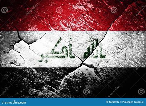 Iraq Flag or War or Conflict or Worn or Distressed Stock Illustration ...