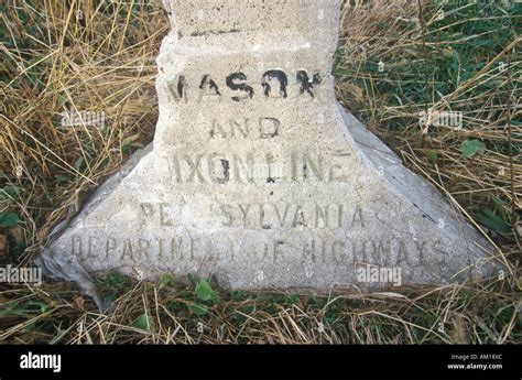 Mason Dixon Marker Hi Res Stock Photography And Images Alamy