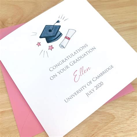 Personalised Graduation Card On Your Graduation Card Etsy Uk