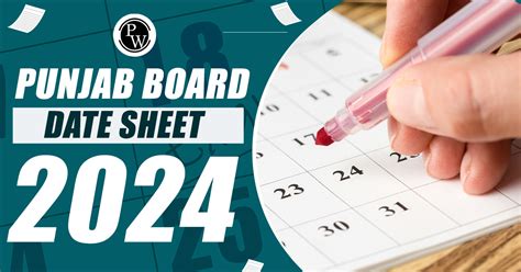 Punjab Board Date Sheet Out Pseb Class Date Sheet