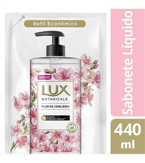 Sabonete Lux Liquido Botanicals 440ml Flor De Cerejeira Refil Preço Popular