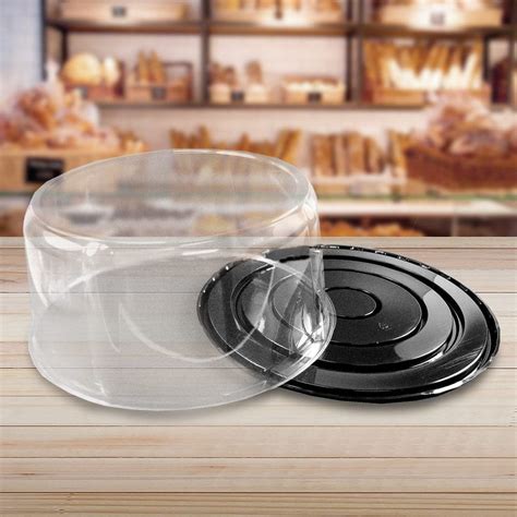 Cake Containers 12 Inch Plastic Cake Container 2 Layer Clear Lid