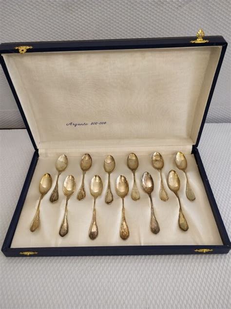 Coffee Spoons 12 800 Silver Italy Second Half 20th Catawiki