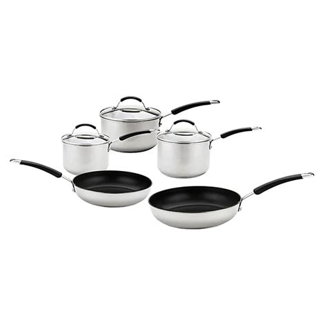 Meyer Stainless 5 Piece Steel Induction Pan Set Lakeland