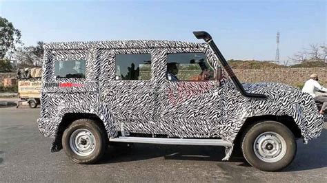 2023 Force Gurkha 5 Door Side View Spied Thar Jimny 7 Seater Rival