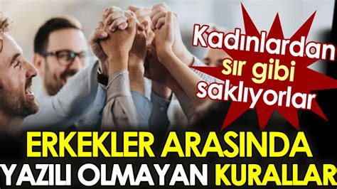 Erkekler arasında yazılı olmayan kurallar