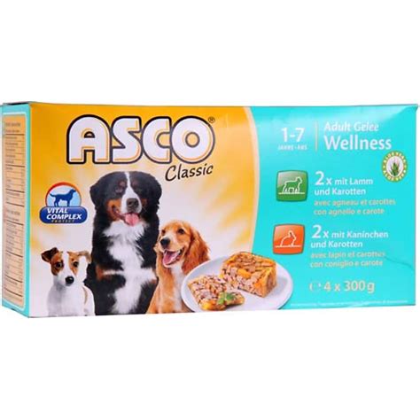 Asco Classic Gelée Terrine pour chiens adultes Agneau carottes et