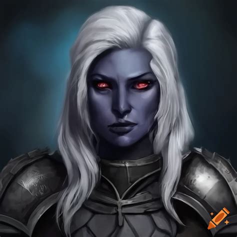 Dnd Female Drow Sitting On A Throne Armor 4k High Detailed