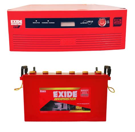 Exide GQP 1125VA Inverter Exide Master Short Tubular 150AH Price In