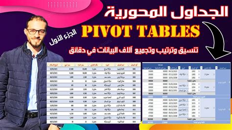 الجداول المحورية Pivot Tables توفير ساعات في تنسيق وترتيب آلاف