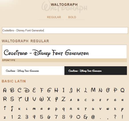 5 awesome disney font generator websites – Artofit