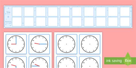 Visual Timetable Display With Clocks Visual Timetable Display With Clocks