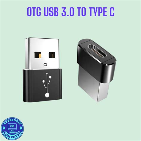 Jual Otg Usb To Type C Plug And Play Otg Usb Male To Type C