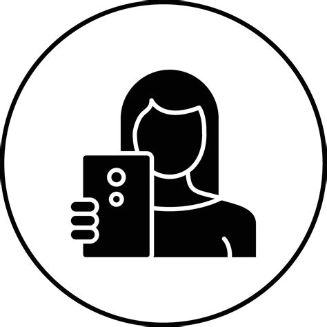 Woman Taking Selfie Vector Icon 31561276 Vector Art At Vecteezy