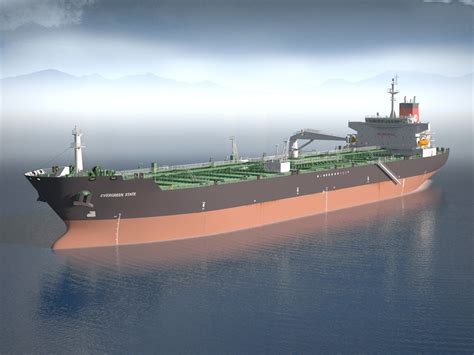 3d model ship tanker evergreen