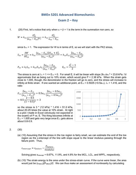 Exam 2 F17 Key Exam 2 F17 Key BMEn 5201 Advanced Biomechanics Exam