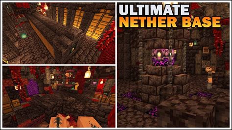 Minecraft Ultimate Nether Cave Base Minecraft Youtube