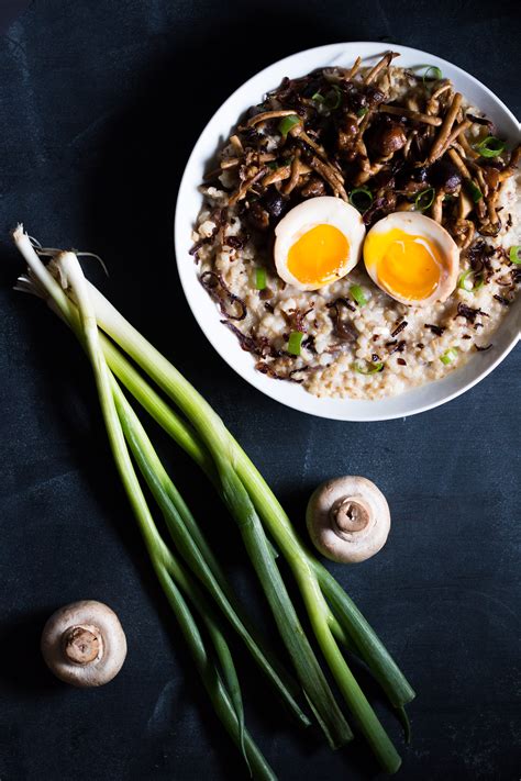 Brown Rice Mushroom Congee With Sardines Meg Is Well