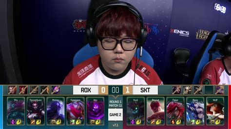 SKT Vs ROX Game 2 LCK Spring 2017 Week 2 Day 1 SK Telecom T1 Vs