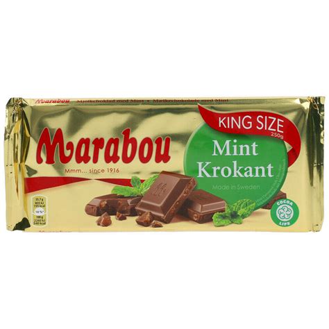 Marabou Mint Krokant Gigantplade G Tilbud Hos Netpris