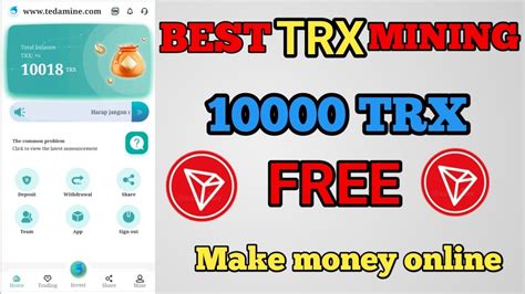 New Trx Cloud Mining Website Tron Mining Trx Mining Cloud Mining