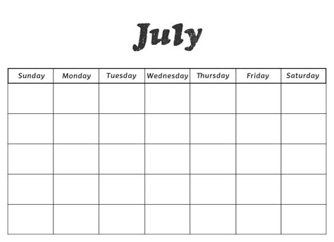 Printable Preschool Calendars