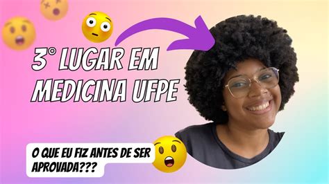 MINHA TRAJETÓRIA ATÉ O 3 LUGAR EM MEDICINA NA FEDERAL YouTube