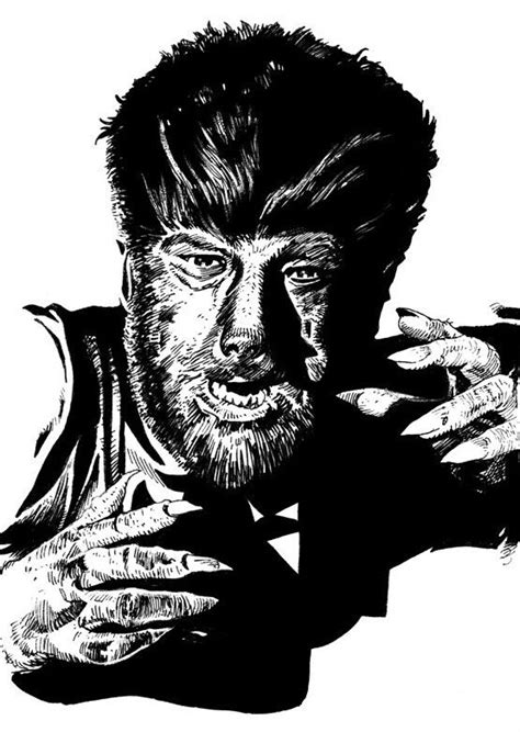 The Wolfman Horror Movie Art Classic Horror Movies Wolfman