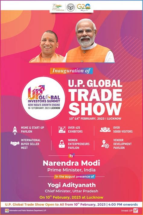 Uttar Pradesh Is All Set To Host The Up Global Investors Summit 2023