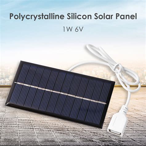 1W 6V Portable Solar Panel Mini DIY Solar System For Phone Power Bank