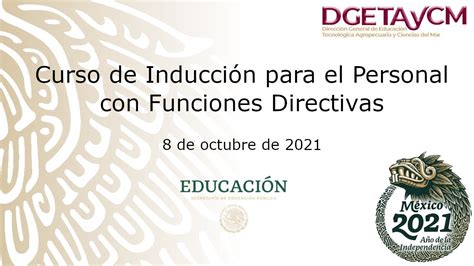 Curso De Inducción Para El Personal Con Funciones Directivas 8 De