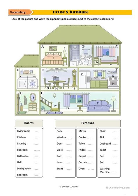 House Vocabulary Worksheet Free Esl Printable Worksheets Made By Teachers Vocabulary