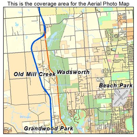 Aerial Photography Map of Wadsworth, IL Illinois