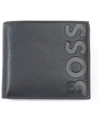 BOSS by HUGO BOSS Leather Big Bb Deed-logo Wallet in Black for Men ...