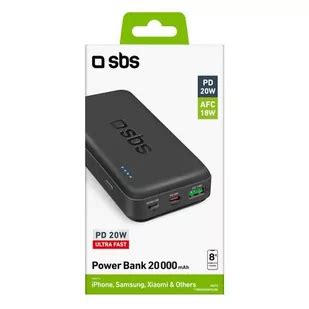 Sbs Powerbank Mah Czarny Ttbb Pd K Ceny I Opinie Na Skapiec Pl