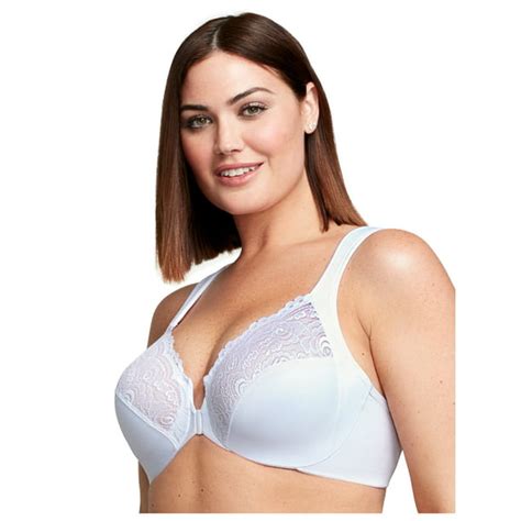 Glamorise Full Figure Plus Size Wonderwire Front Closure Bra Underwire 1245